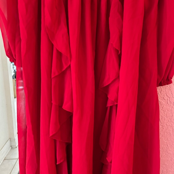 Red party dress - Picture 4 of 5